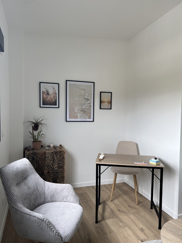 Coin fauteuil et bureau du cabinet