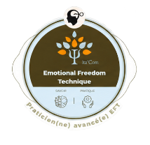 Badge Ita’Com : Emotional Freedom Technique, ruban Praticien(ne) avancé(e).